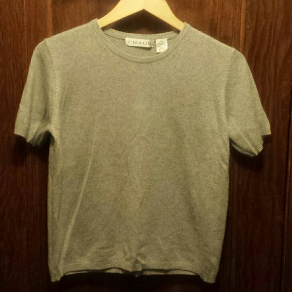 Chaus, short sleeve, 85% Silk, 15% Cashmere sweate - Picture 1 of 3